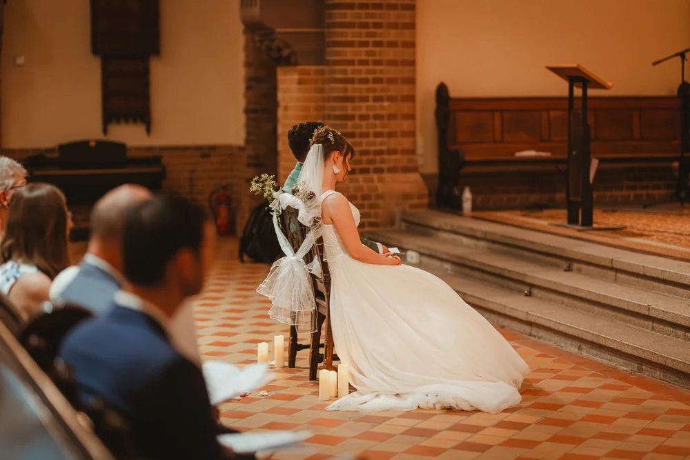 Kirchliche Hochzeit in Berlin – Trauung und Paarshooting – Hochzeitsfoto 37 von 100