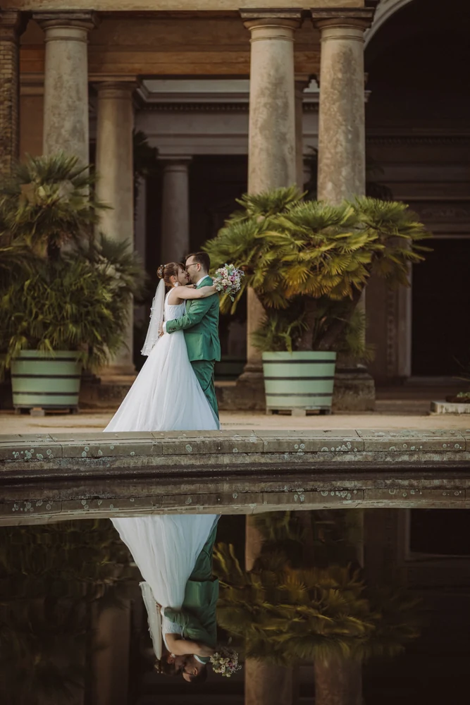 Kirchliche Hochzeit in Berlin – Trauung und Paarshooting – Hochzeitsfoto 87 von 100